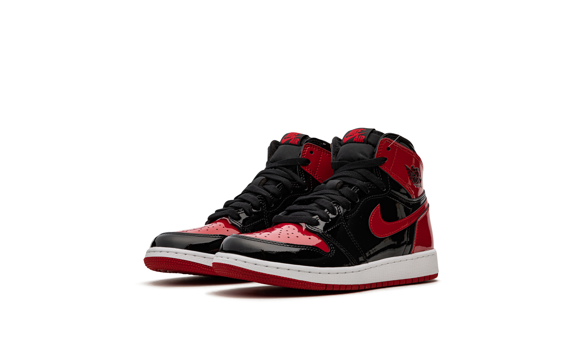 Air Jordan 1 Retro High OG Bred Patent (GS) 3