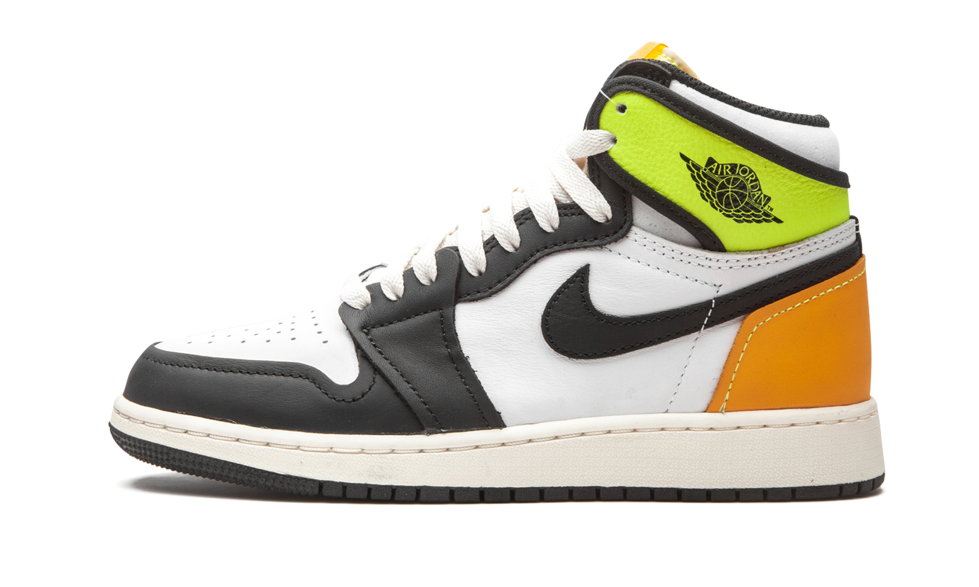 Air Jordan 1 Retro High White Black Volt University Gold (GS) 1