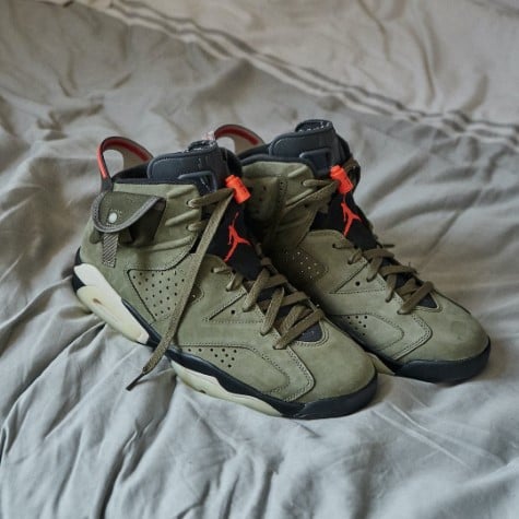 Air Jordan 6 Travis Scott Medium Olive 6