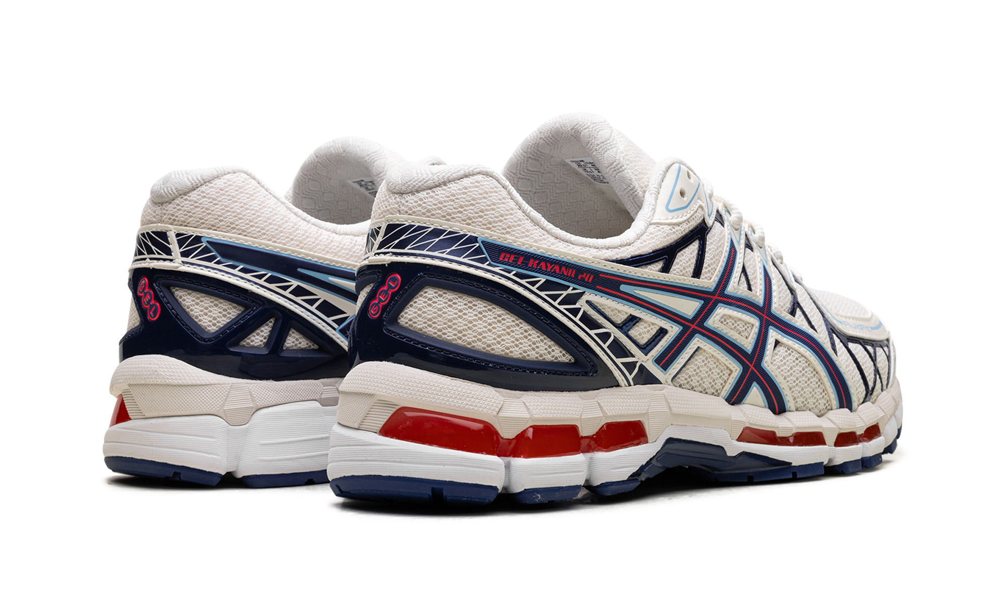 ASICS Gel-Kayano 20 Cream Blue Red 4
