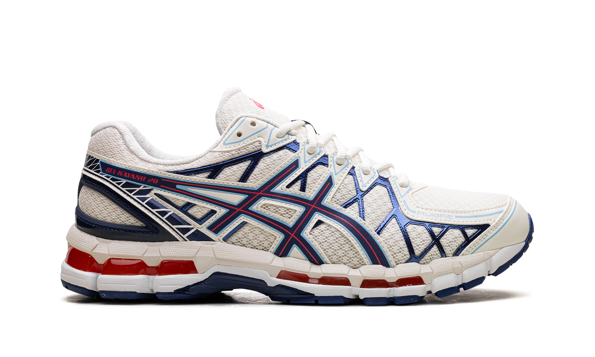 ASICS Gel-Kayano 20 Cream Blue Red 7