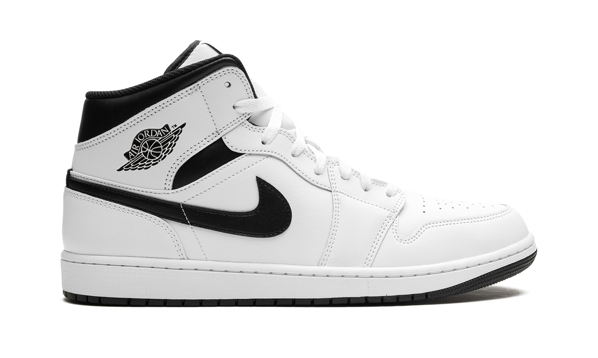 Air Jordan 1 Mid White Black