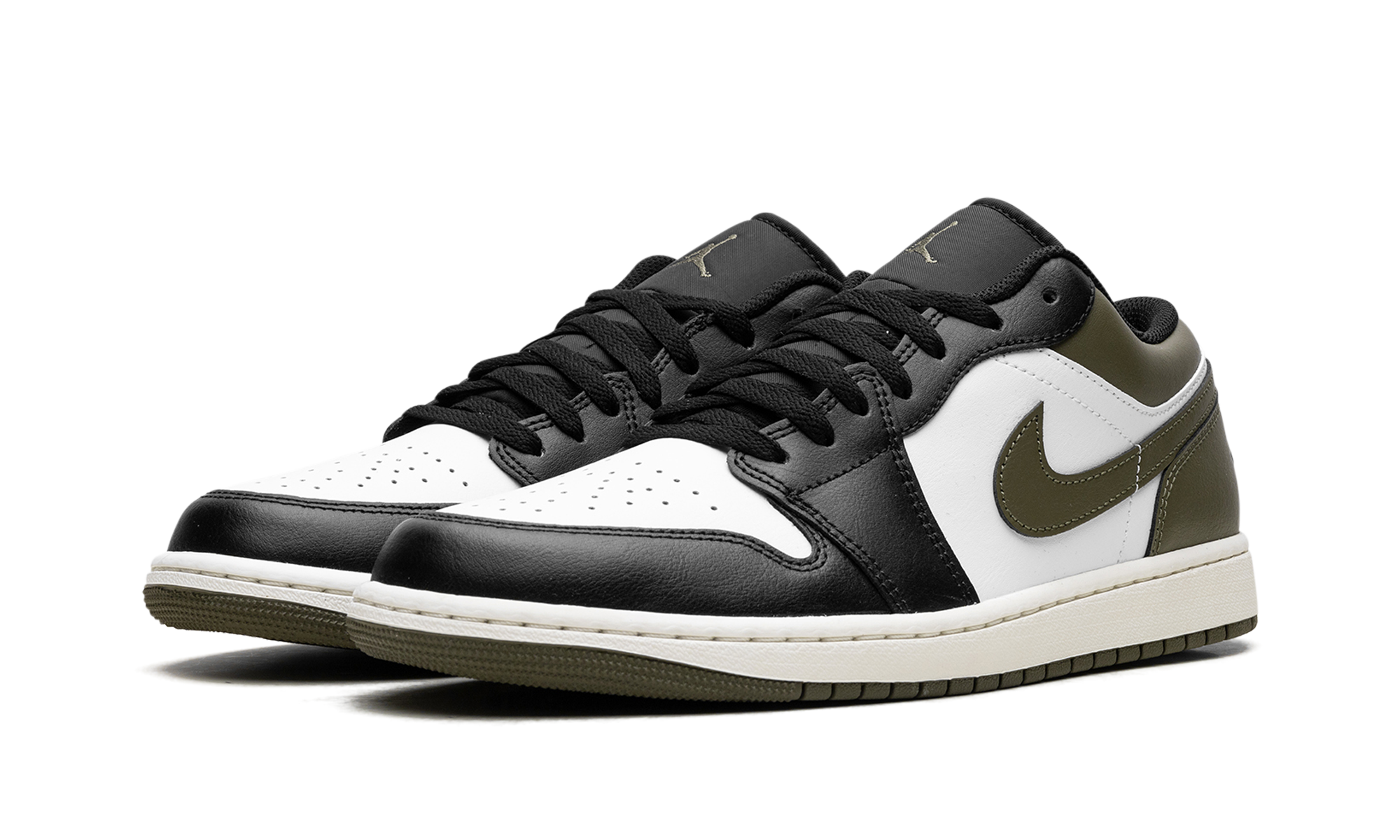 Jordan 1 Low Black Toe Medium Olive 3