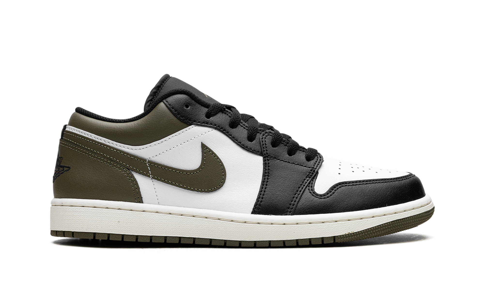 Jordan 1 Low Black Toe Medium Olive 7