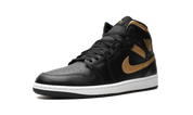 Jordan 1 Mid Black Metallic Gold 5
