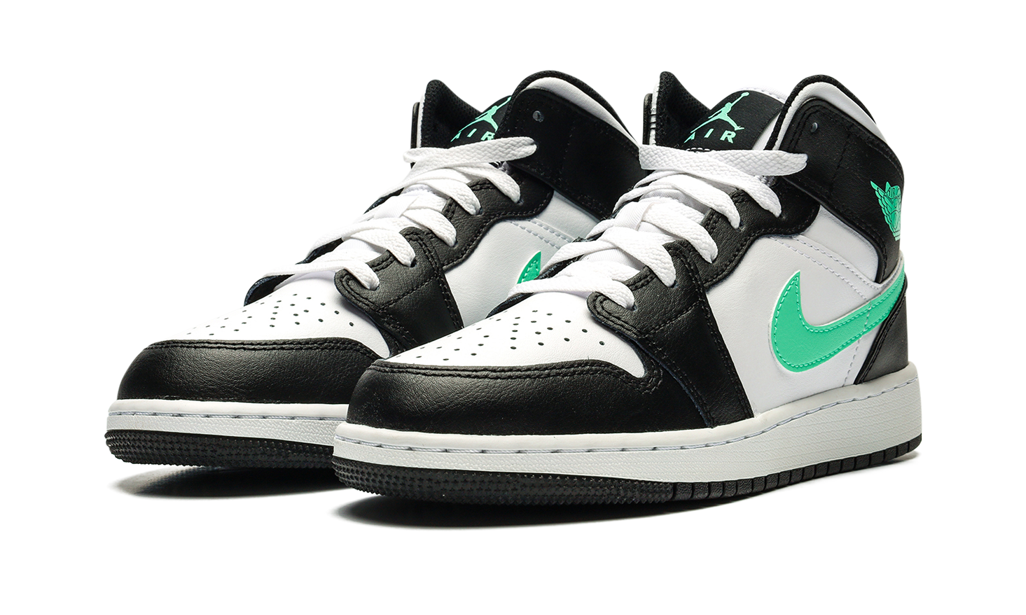 Jordan 1 Mid Green Glow (GS) 3