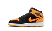 Jordan 1 Mid SE Black Vivid Orange (GS) 1