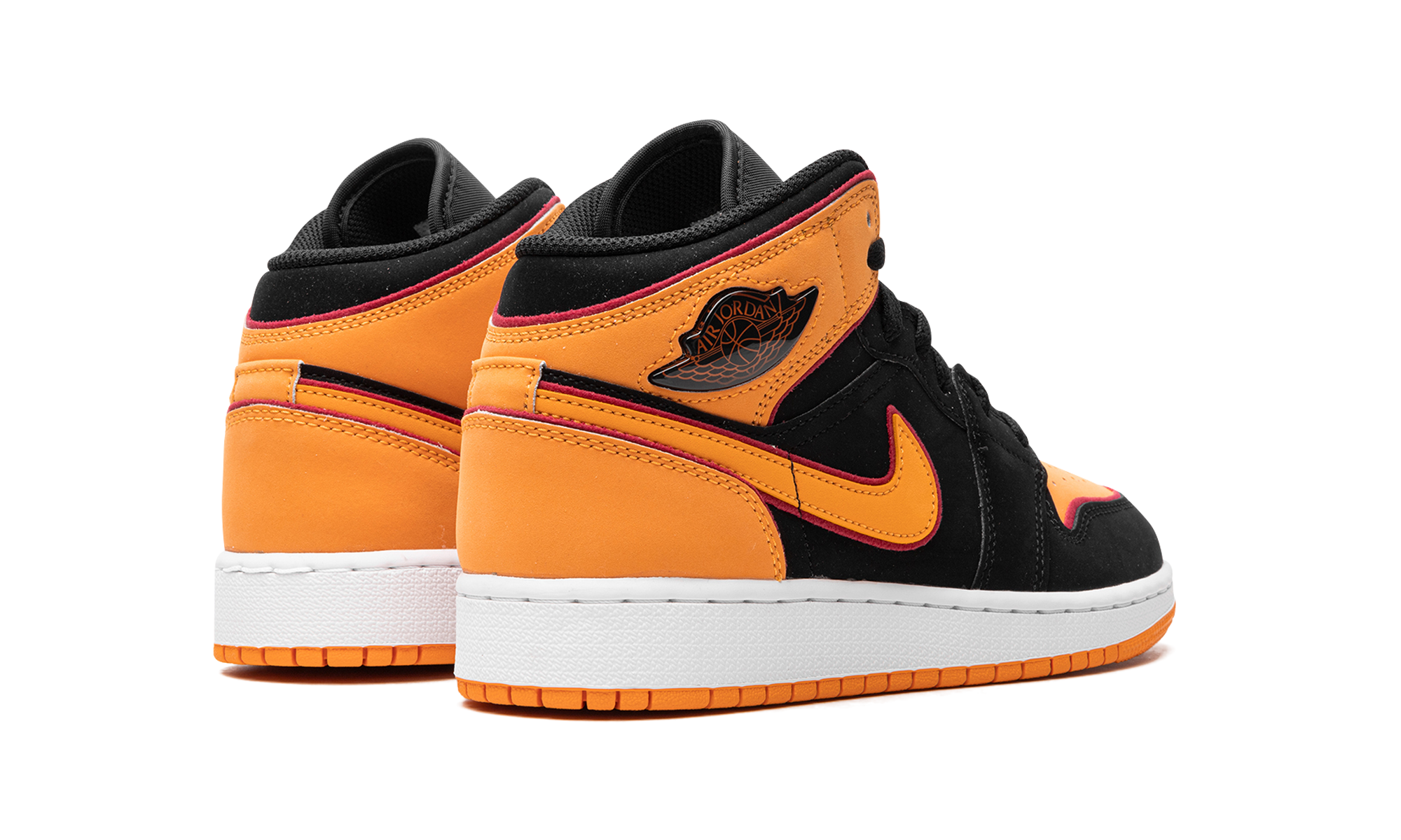 Jordan 1 Mid SE Black Vivid Orange (GS) 4