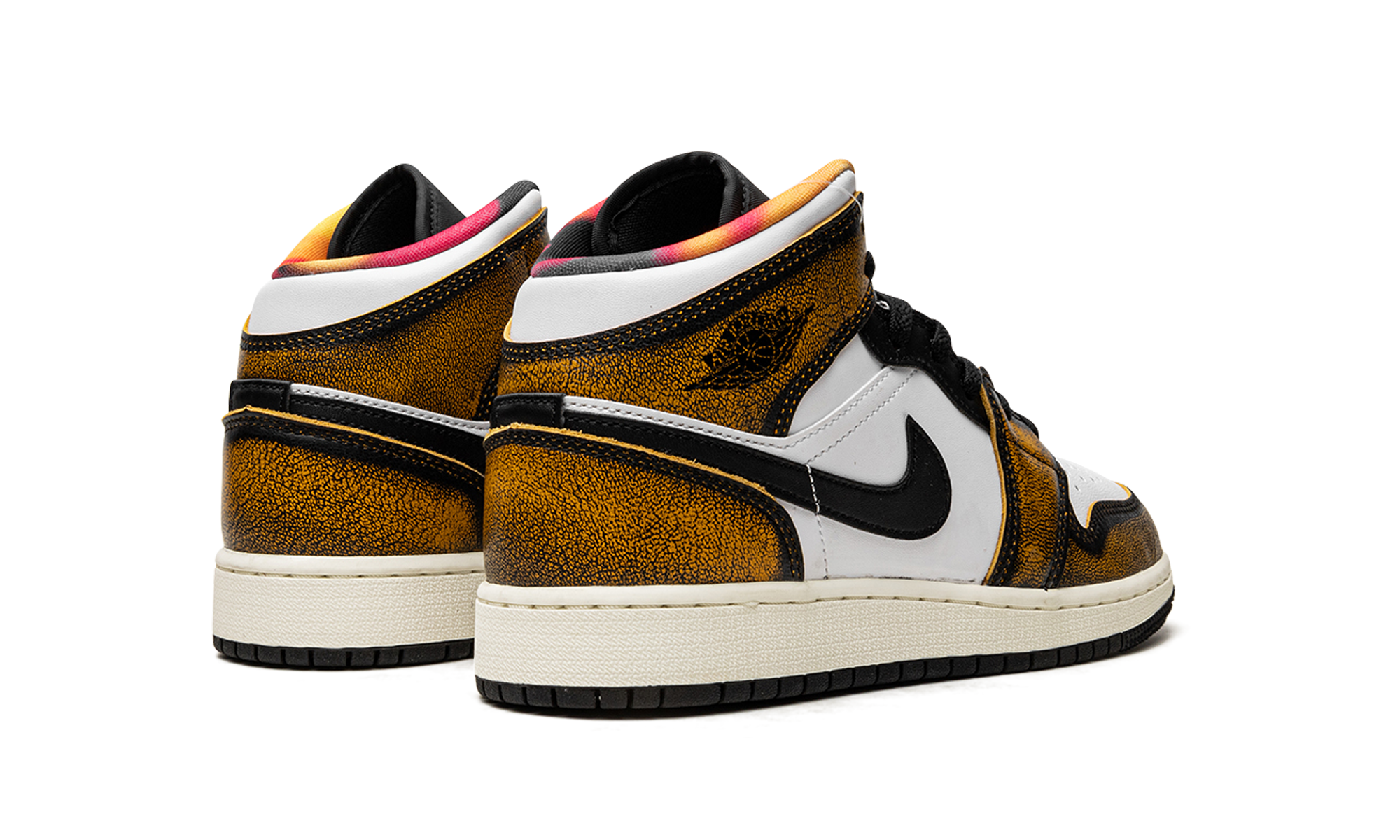 Jordan 1 Mid SE Orange Wear Away (GS) 4