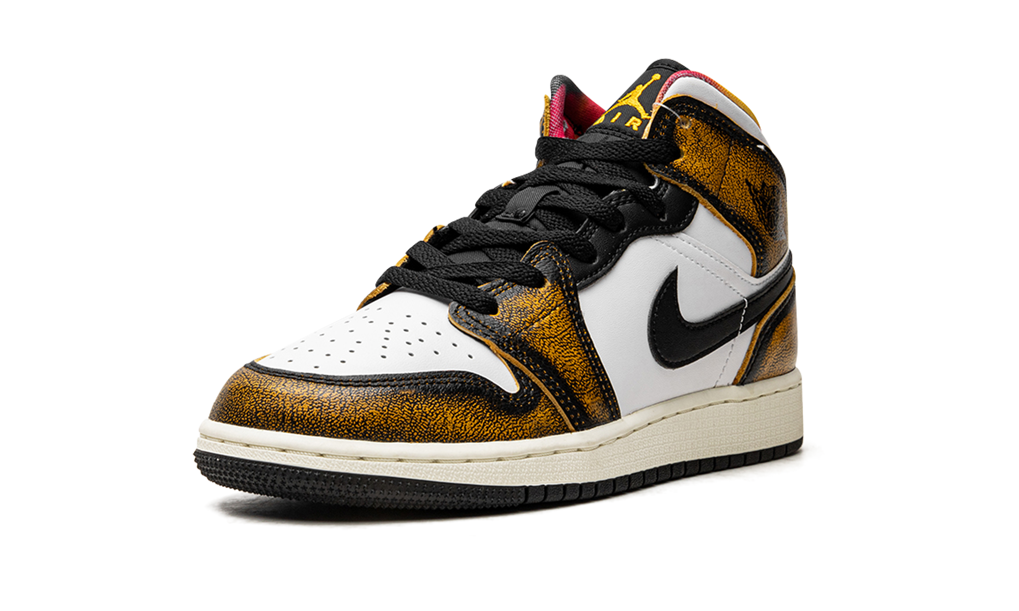 Jordan 1 Mid SE Orange Wear Away (GS) 5