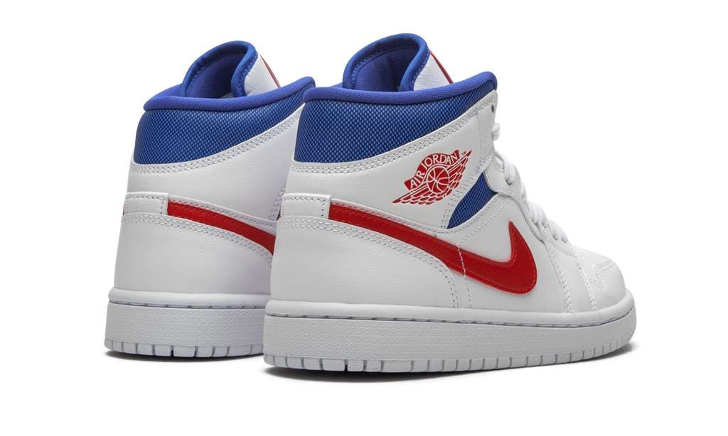 Jordan 1 Mid White Red Royal (W) 4