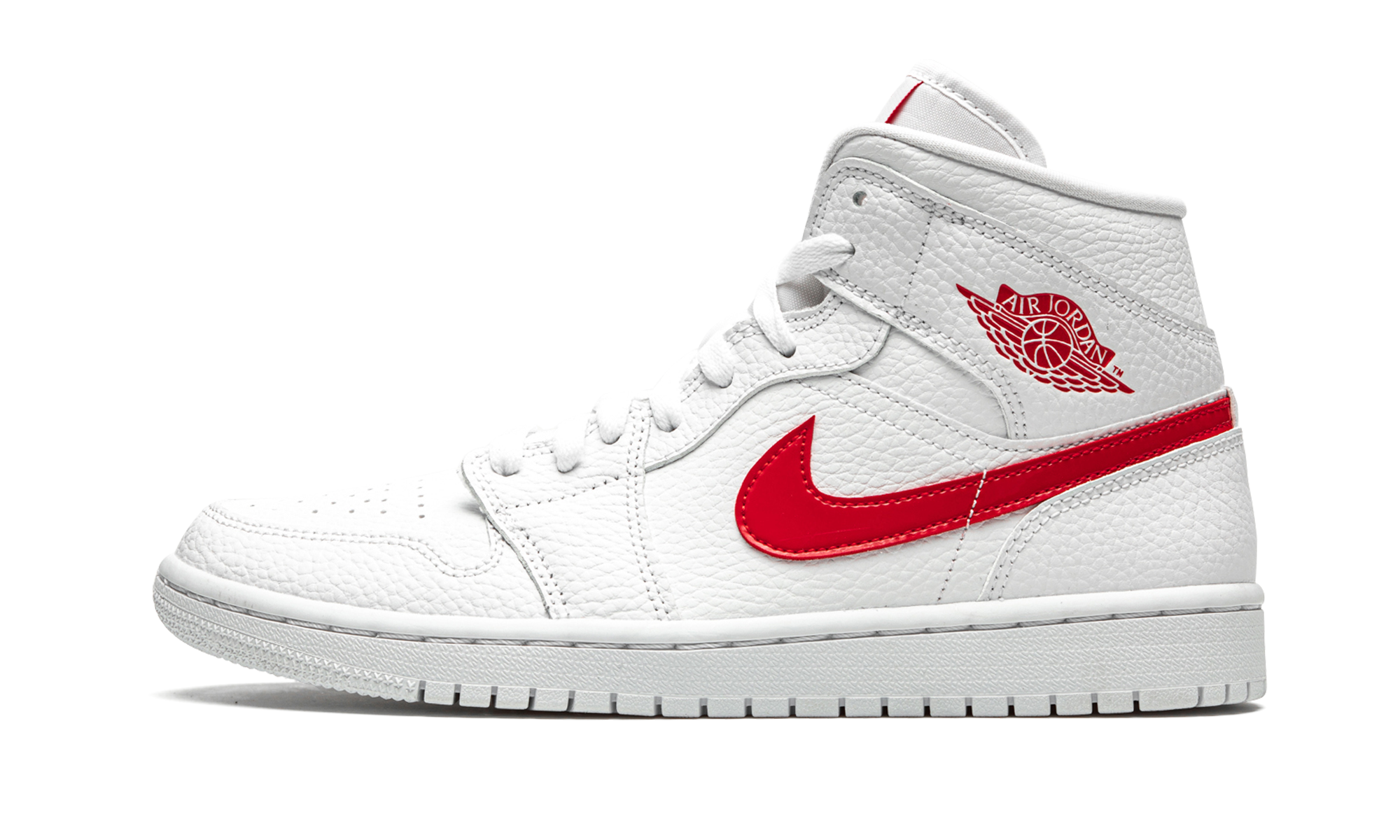 Jordan 1 Mid White University Red (W) 2
