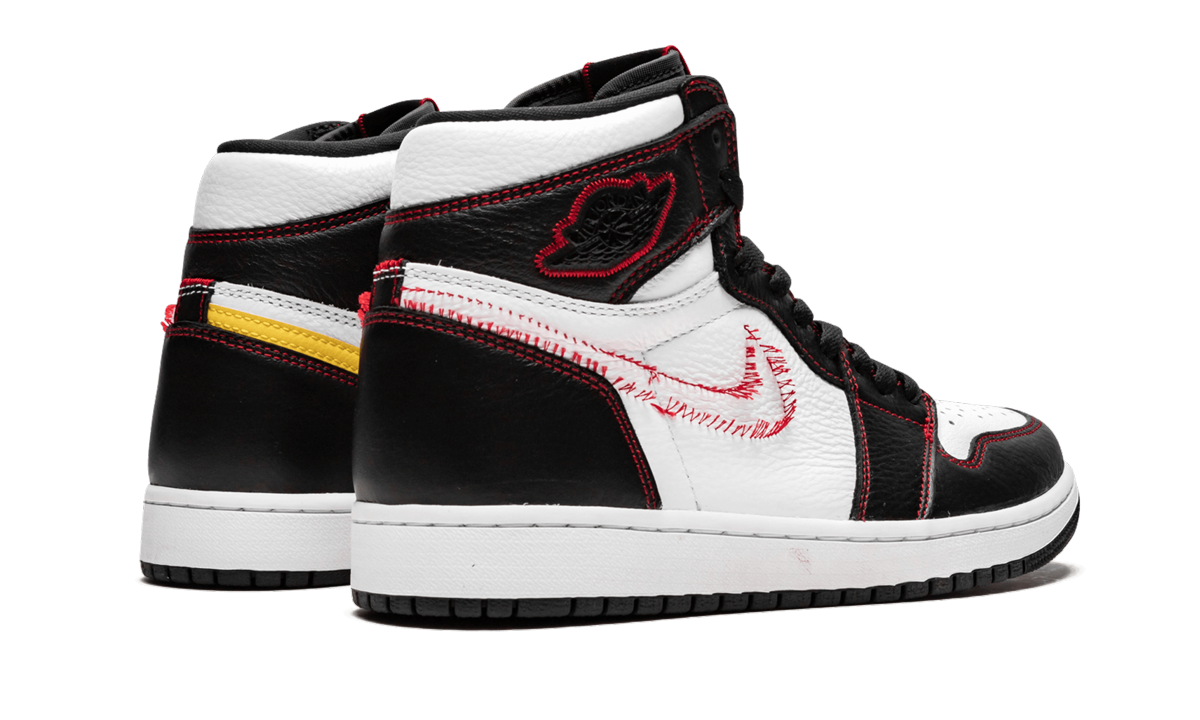 Jordan 1 Retro High Defiant White Black Gym Red 4