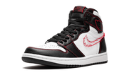 Jordan 1 Retro High Defiant White Black Gym Red 5