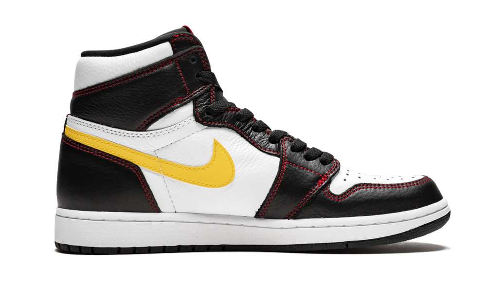 Jordan 1 Retro High Defiant White Black Gym Red 6