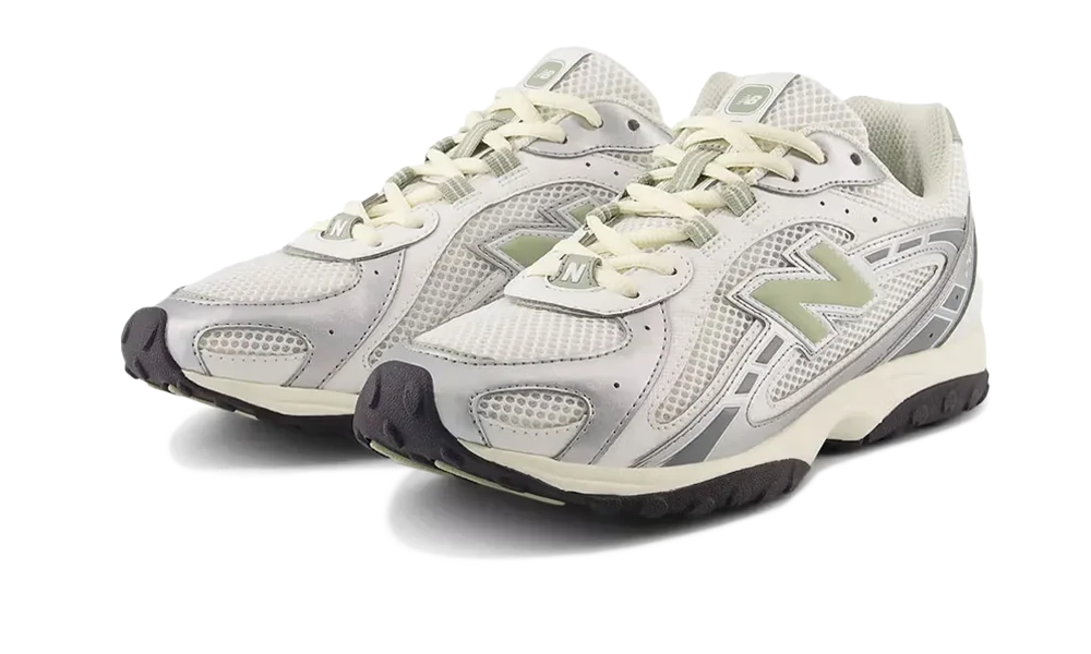 New Balance 204L Silver Metallic Sage Green 2