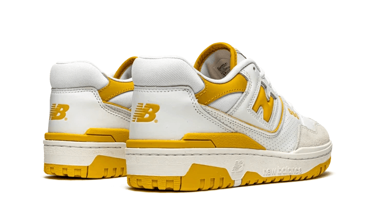 New Balance 550 Sea Salt Varsity Gold 3
