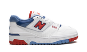 New Balance 550 White True Red Atlantic Blue 7