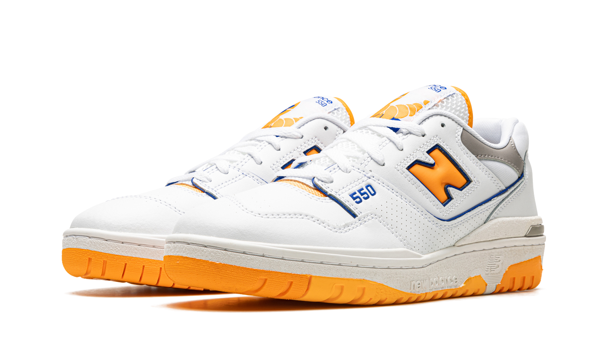 New Balance 550 White Vibrant Orange 3