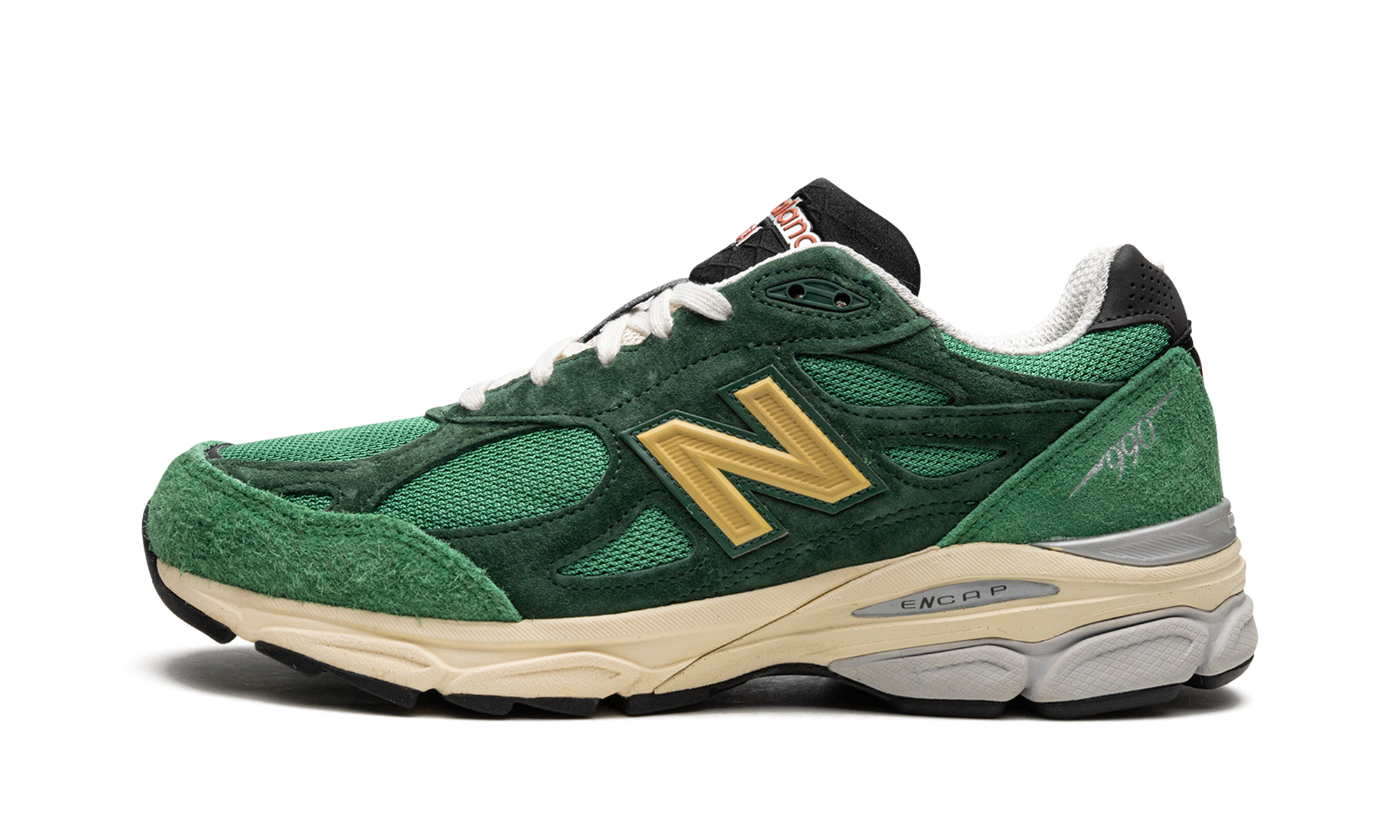 New Balance 990v3 MiUSA Varsity Green Gold 1