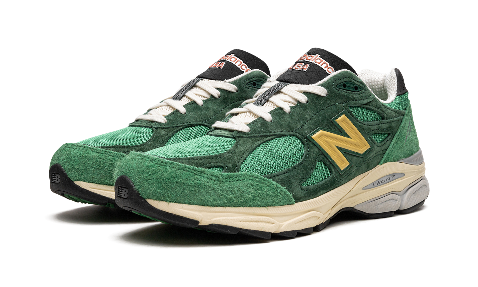 New Balance 990v3 MiUSA Varsity Green Gold 3