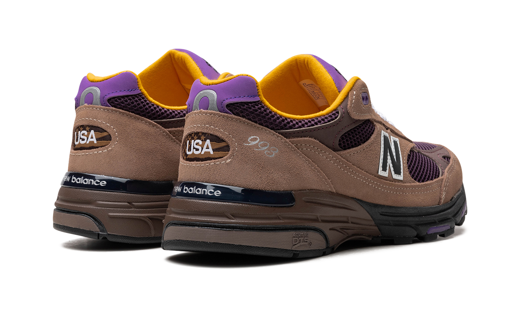 New Balance 993 MiUSA Mushroom Midnight Violet 4