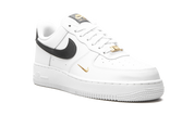 Nike Air Force 1 Low '07 Essential White Black Gold Mini Swoosh (W) 8
