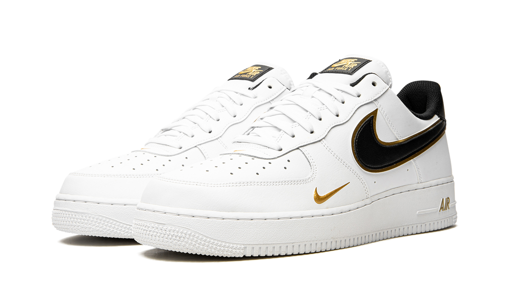 Nike Air Force 1 Low 07 LV8 Double Swoosh White Metallic Gold 3