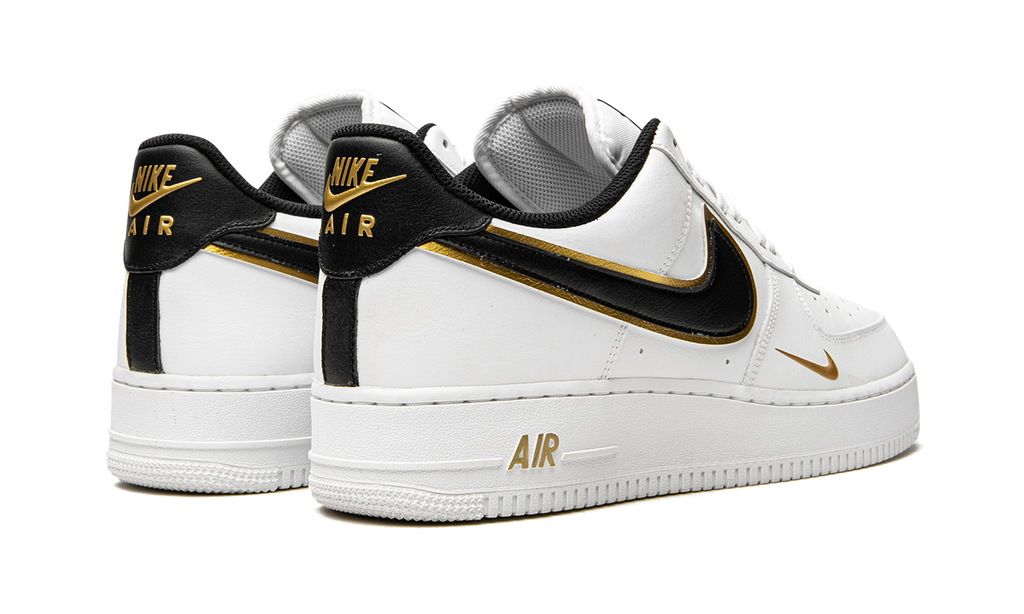 Nike Air Force 1 Low 07 LV8 Double Swoosh White Metallic Gold 4