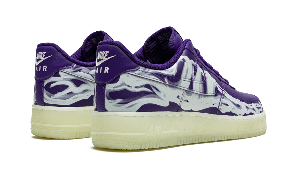 Nike Air Force 1 Low '07 QS Purple Skeleton Halloween (2021) 4