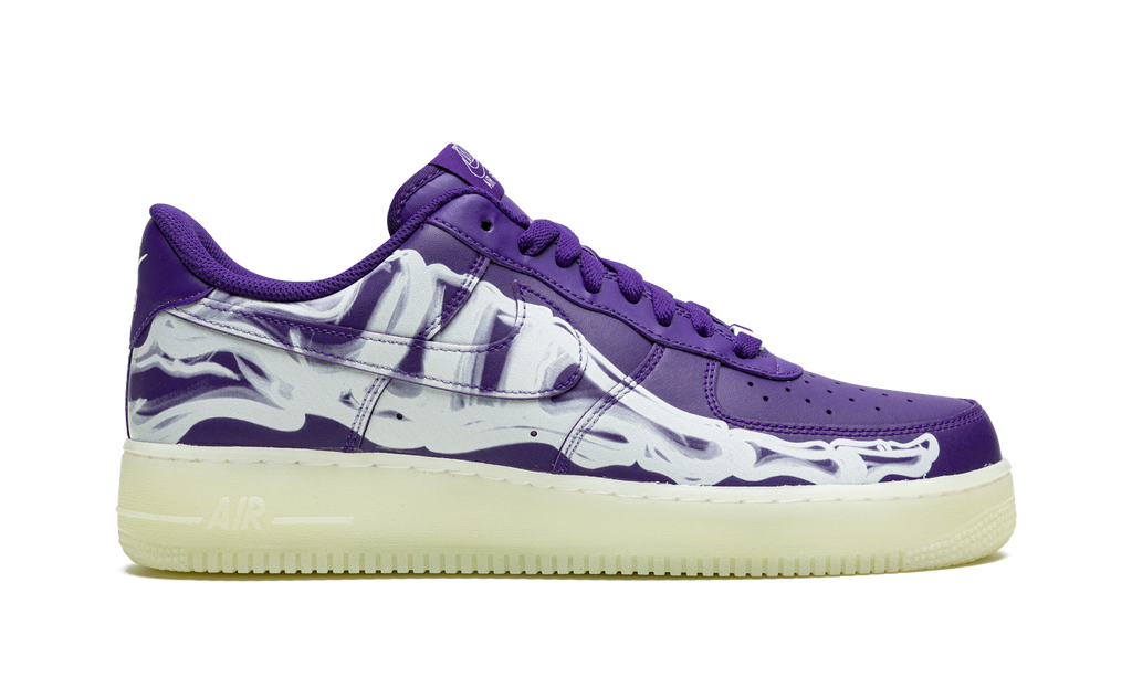Nike Air Force 1 Low '07 QS Purple Skeleton Halloween (2021) 7