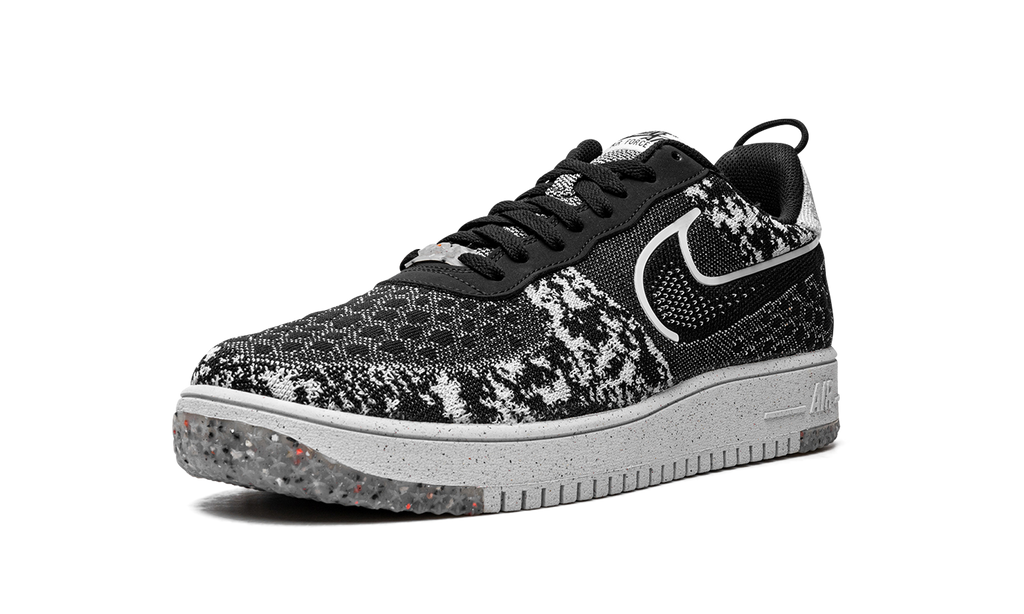 Nike Air Force 1 Low Crater Flyknit Black White Melange 5