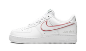Nike Air Force 1 Low Just Do It White Noble Green Metallic Silver University Red 1