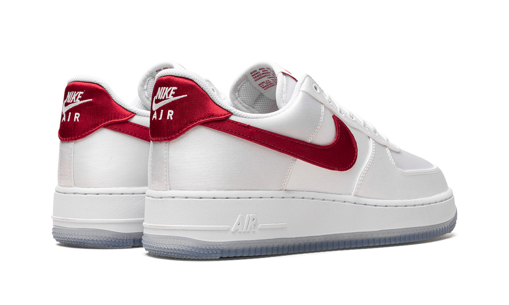Nike Air Force 1 Low Satin White Red (W) 4