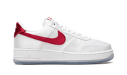 Nike Air Force 1 Low Satin White Red (W) 7