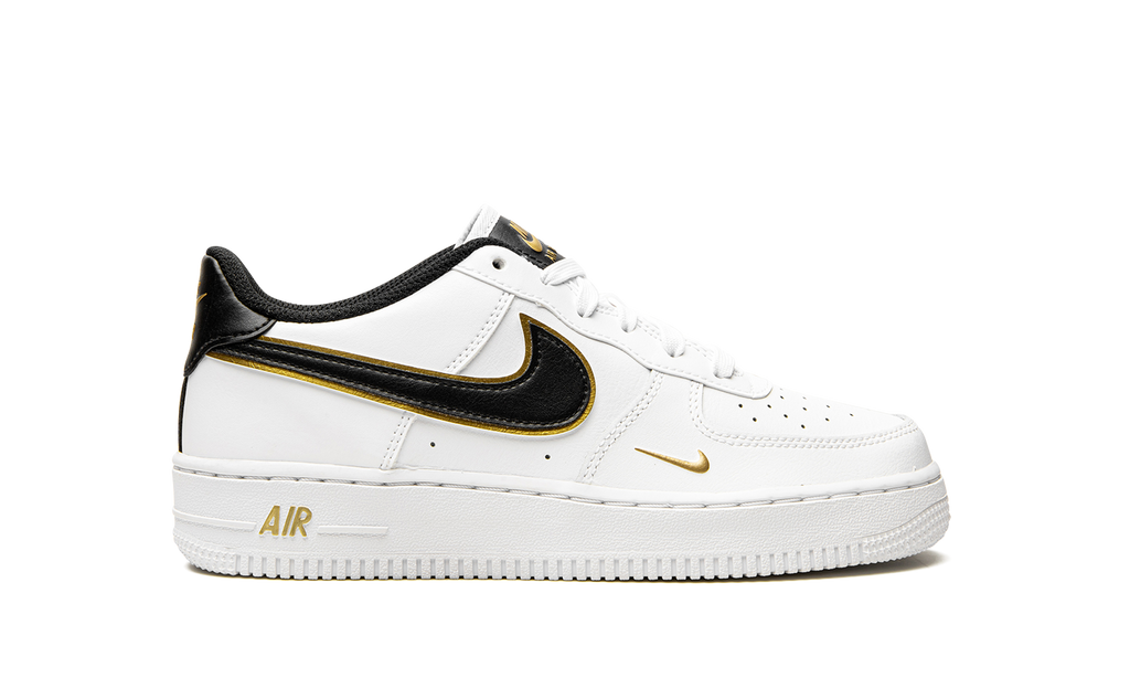 Nike Air Force 1 Low White Black Mini Swoosh (GS) 7
