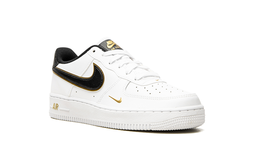 Nike Air Force 1 Low White Black Mini Swoosh (GS) 8