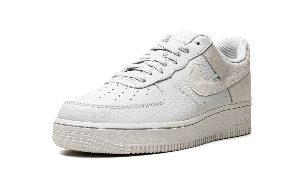 Nike Air Force 1 Low White Pony Hair Heel 5
