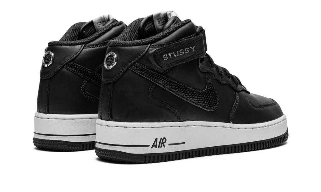Nike Air Force 1 Mid Stussy Black White 4