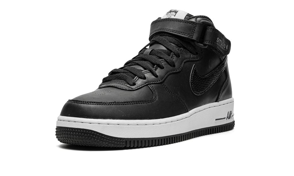Nike Air Force 1 Mid Stussy Black White 5