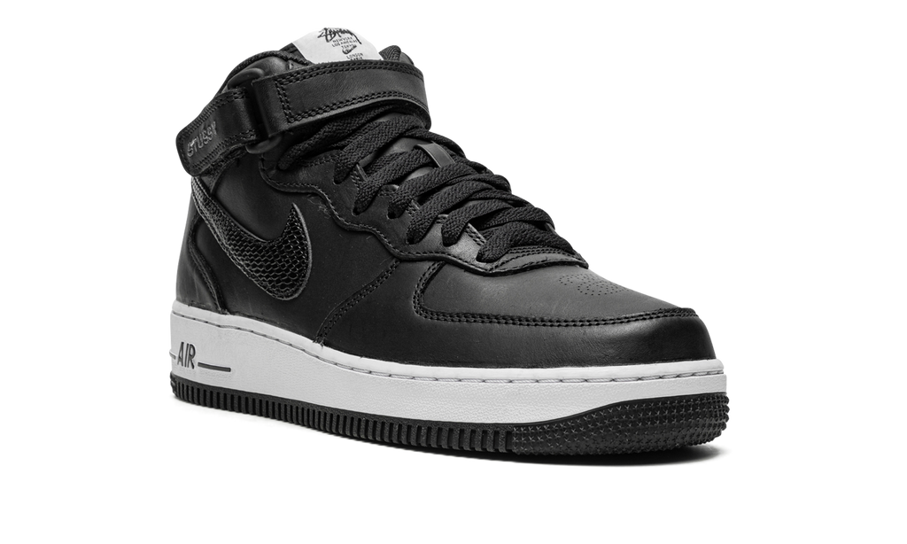 Nike Air Force 1 Mid Stussy Black White 8