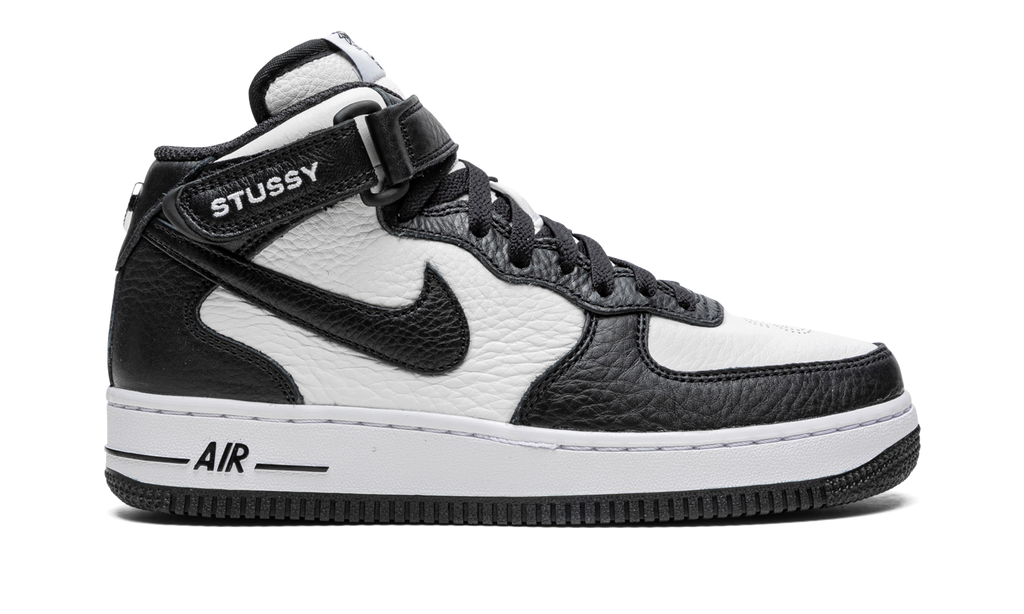 Nike Air Force 1 Mid Stussy Grey Black 7