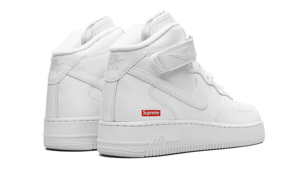 Nike Air Force 1 Mid Supreme White 4