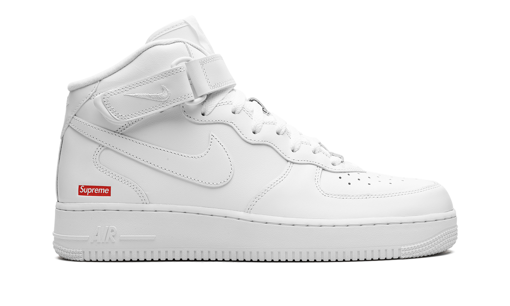 Nike Air Force 1 Mid Supreme White 7