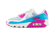 Nike Air Max 90 White Vivid Pink Light Blue Fury (W) 1