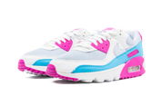 Nike Air Max 90 White Vivid Pink Light Blue Fury (W) 2