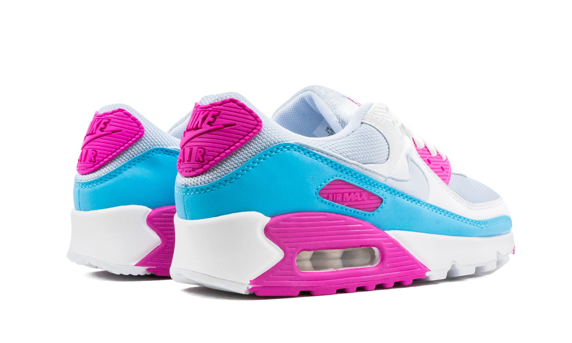 Nike Air Max 90 White Vivid Pink Light Blue Fury (W) 3