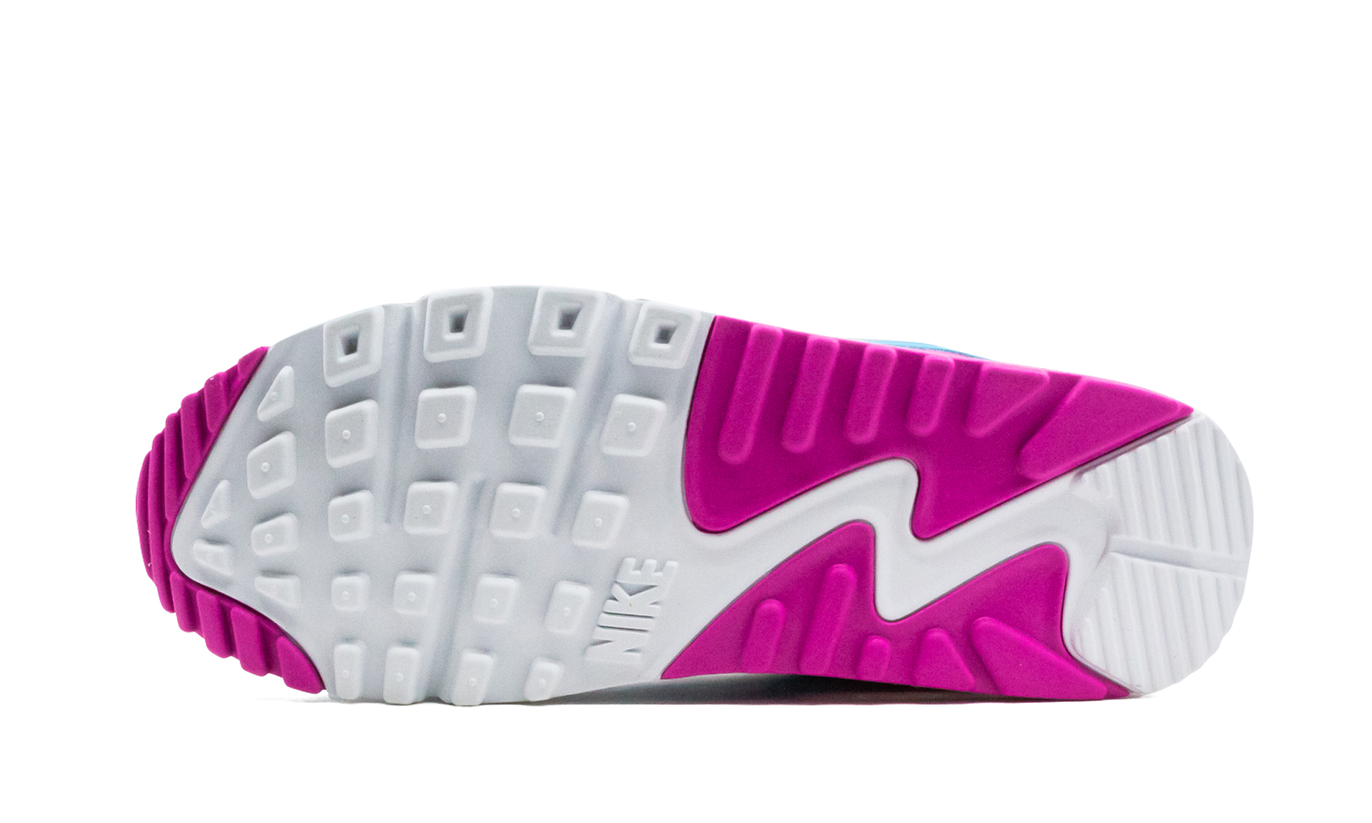 Nike Air Max 90 White Vivid Pink Light Blue Fury (W) 5