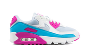 Nike Air Max 90 White Vivid Pink Light Blue Fury (W) 6