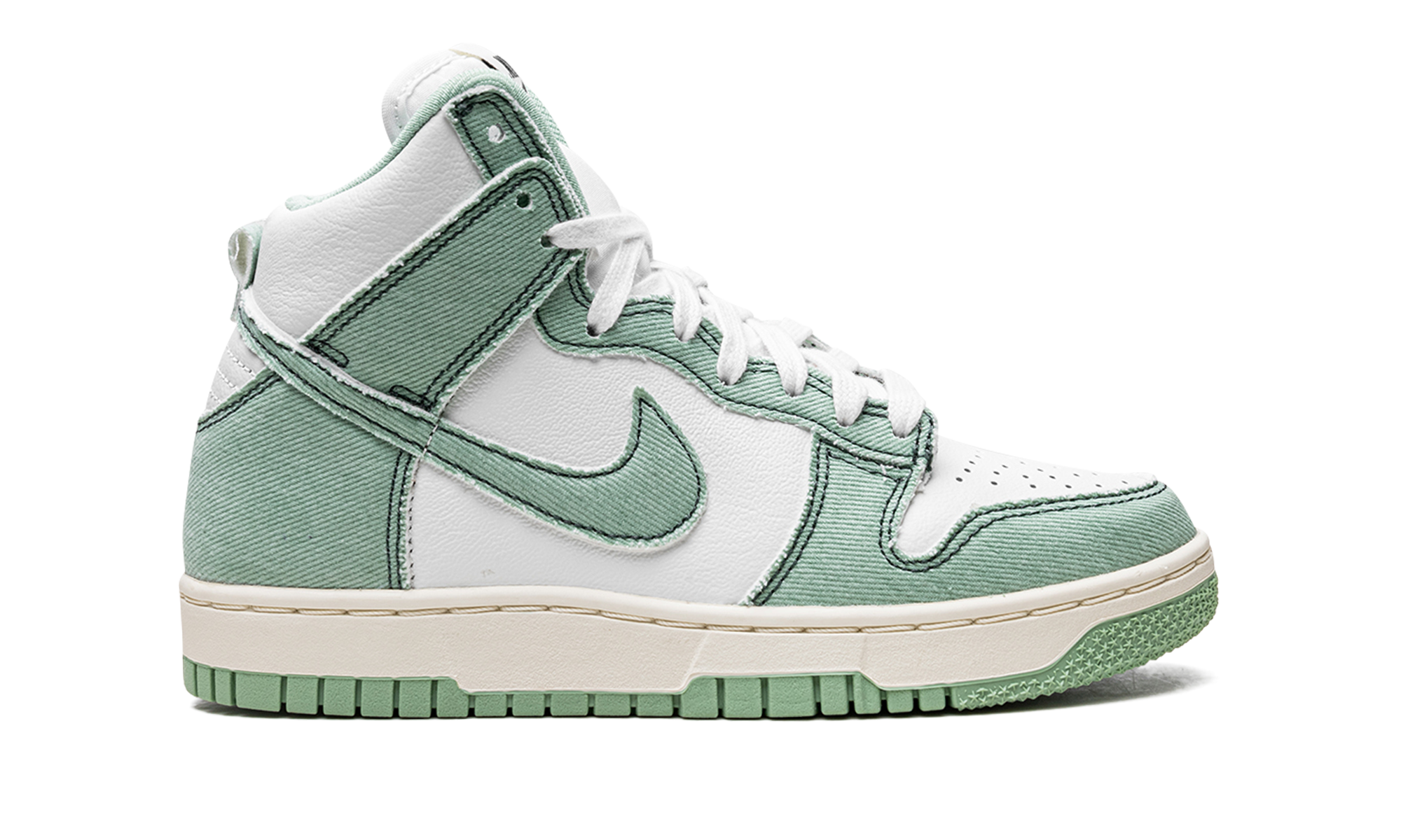 Nike Dunk High 1985 Green Denim 7